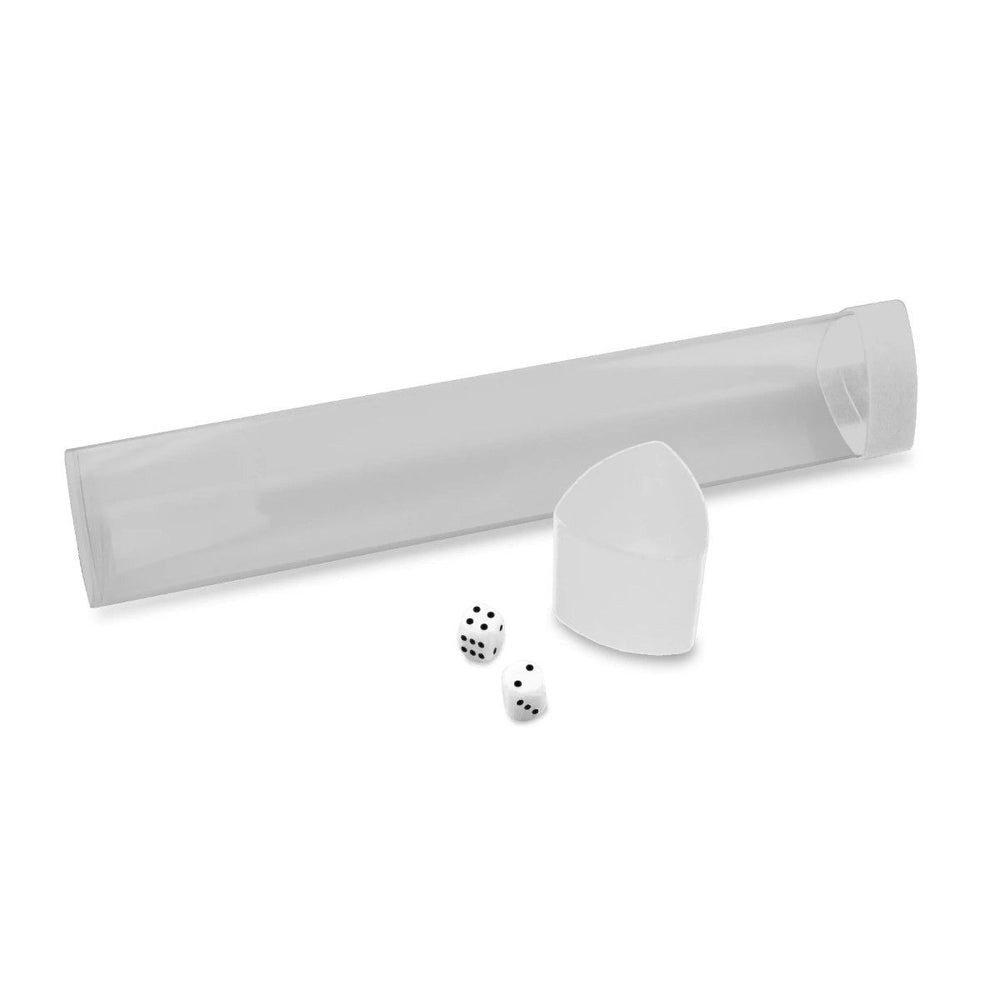 BCW - Playmat Tube Con Dados - Tapa Blanca