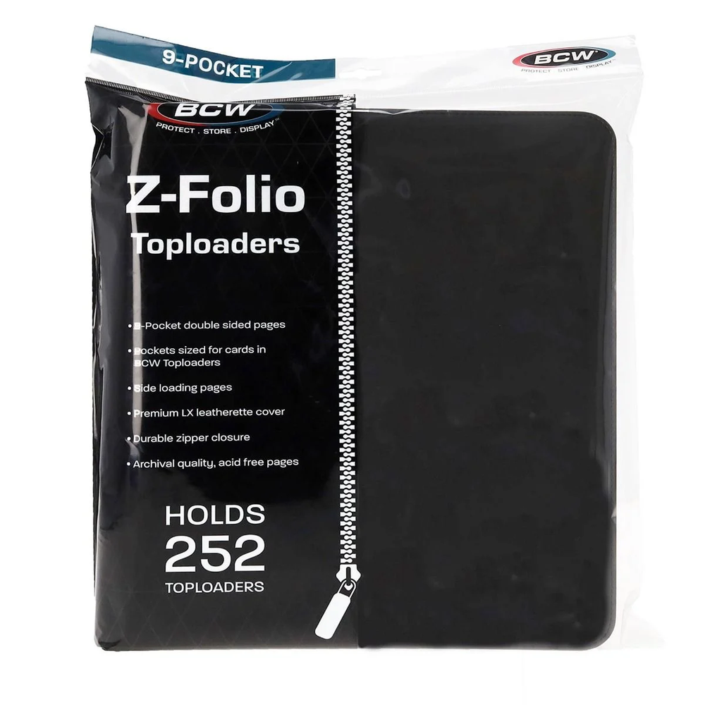 BCW - Z-FOLIO 9-POCKET LX - TOPLOADER