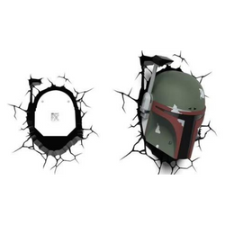 Lámpara Deco Light Mural 3D Star Wars Boba Fett