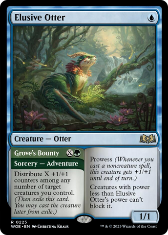 Elusive Otter // Grove's Bounty [Wilds of Eldraine]