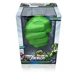 Lámpara Deco Light Mural 3D Hulk Puño Avengers Marvel