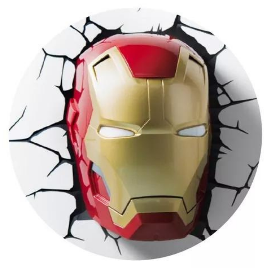 Lámpara Deco Light Mural 3D Iron Man