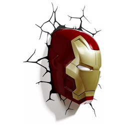 Lámpara Deco Light Mural 3D Iron Man Pack Full