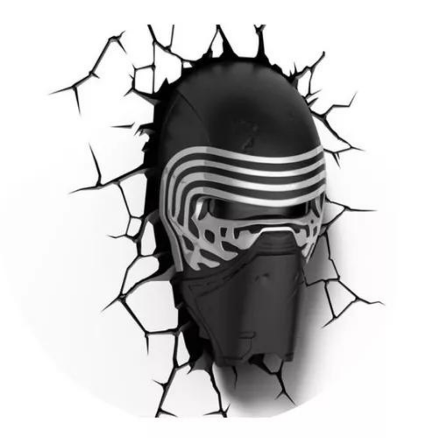 Lámpara Deco Light Mural 3D Kylo Ren Star Wars