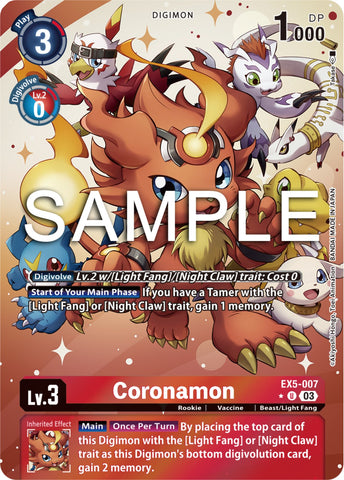 Coronamon [EX5-007] (Alternate Art) [Animal Colosseum]