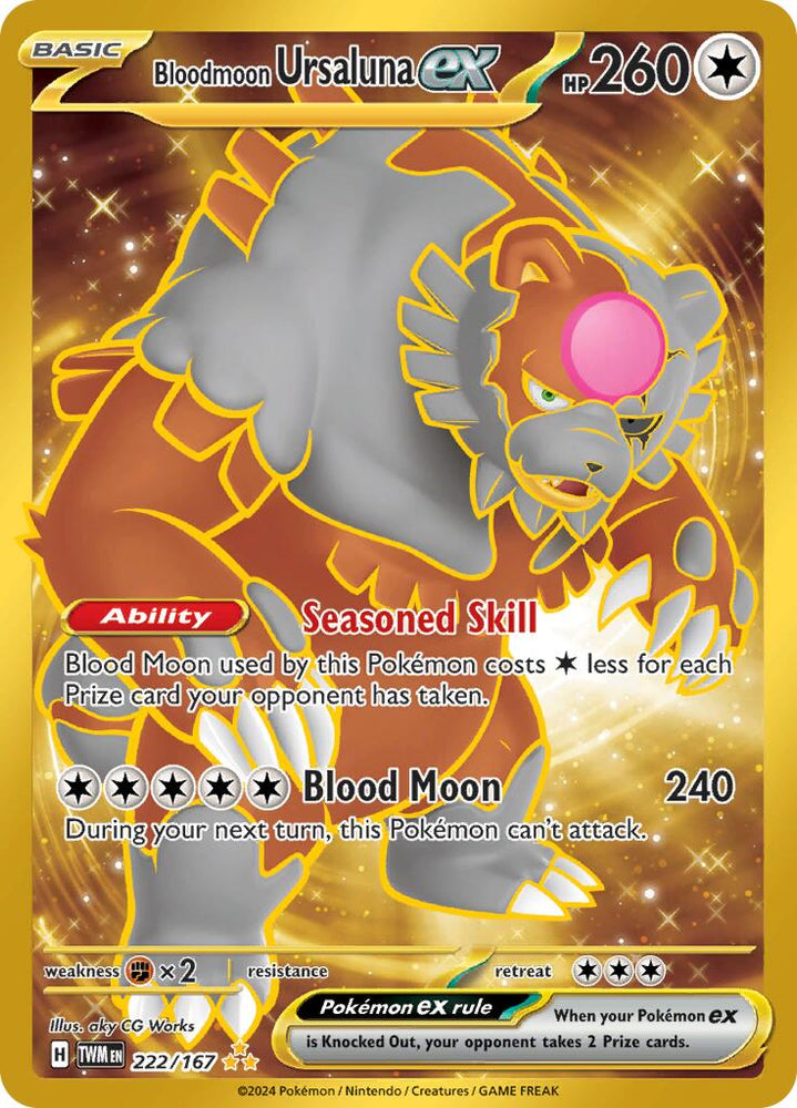 Bloodmoon Ursaluna ex (222/167) [Scarlet & Violet: Twilight Masquerade]