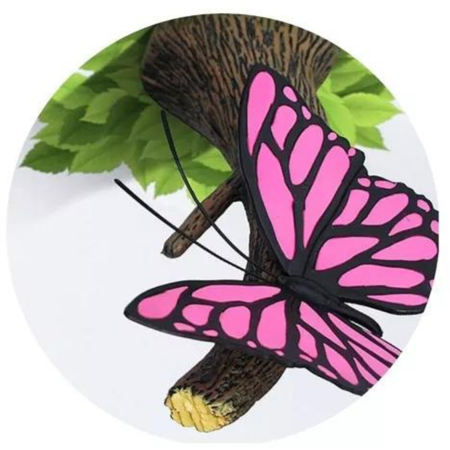 Lámpara Deco Light Mural 3D Mariposa Rosa