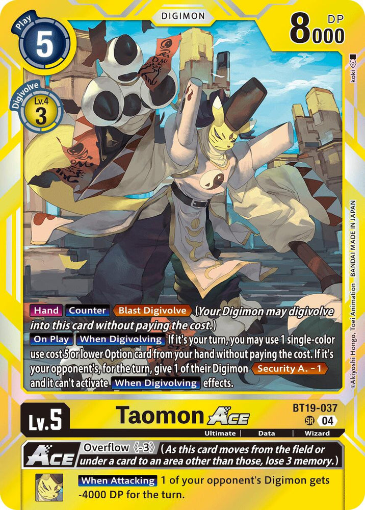 Taomon ACE [BT19-037] [Release Special Booster Ver.2.5]