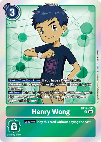 Henry Wong [BT19-085] [Release Special Booster Ver.2.5]