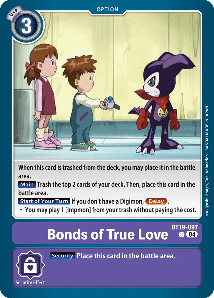 Bonds of True Love [BT19-097] [Release Special Booster Ver.2.5]