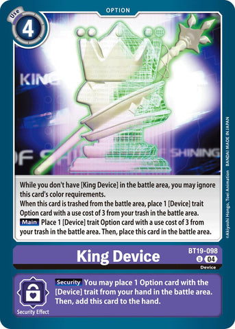 King Device [BT19-098] [Release Special Booster Ver.2.5]