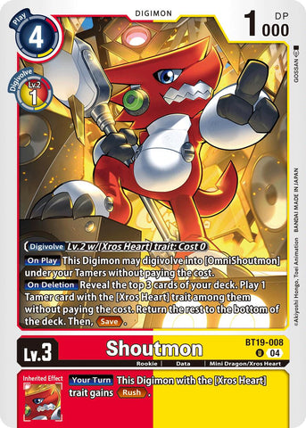 Shoutmon [BT19-008] [Release Special Booster Ver.2.5]