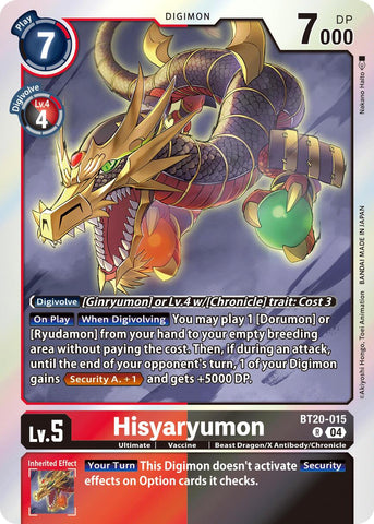 Hisyaryumon [BT20-015] [Release Special Booster Ver.2.5]