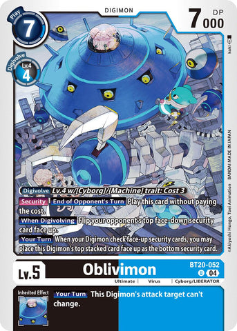 Oblivimon [BT20-052] [Release Special Booster Ver.2.5]