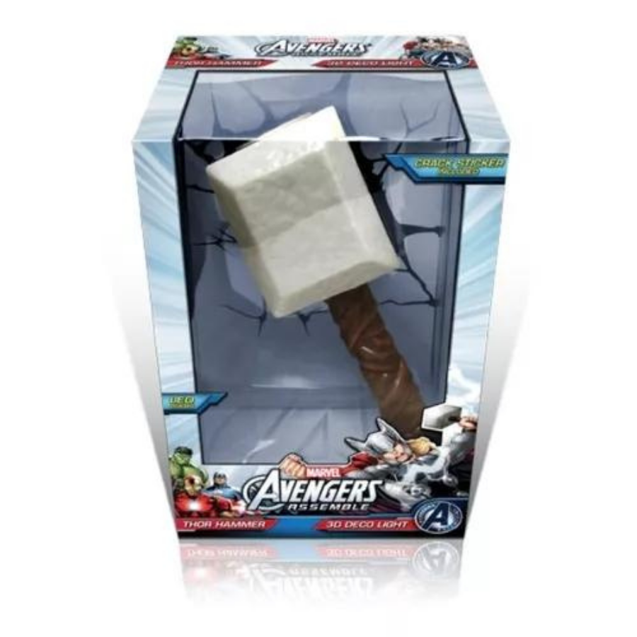 Lámpara Deco Light 3D Marvel Avengers Thor Martillo