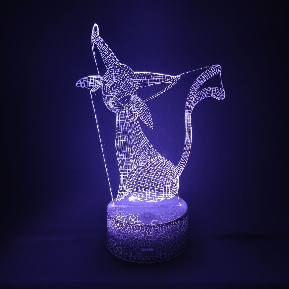 Lámpara Led Espeon Malla 3D Base Agrietada