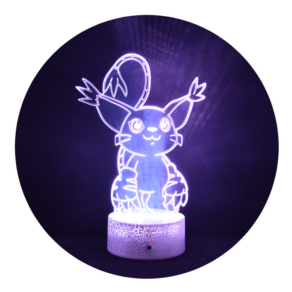 Lámpara Led Gatomon Base Agrietada