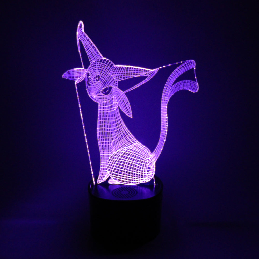 Lámpara Led Espeon Malla 3D Base Negra