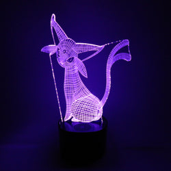 Lámpara Led Espeon Malla 3D Base Negra