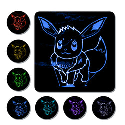 Lámpara Led Eevee Base Negra con Aplicación