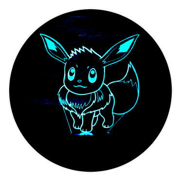 Lámpara Led Eevee Base Negra con Aplicación