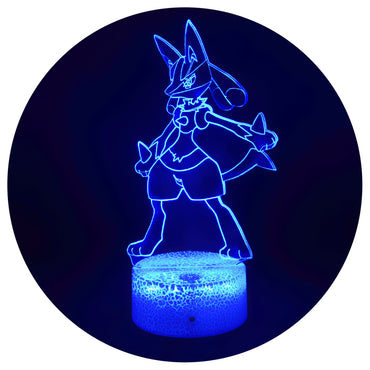 Lámpara Led Lucario Base Agrietada