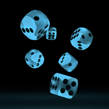 Oakie Doakie - D6 DICE 16 MM GLOW IN THE DARK  (12 Dados) - Variedades