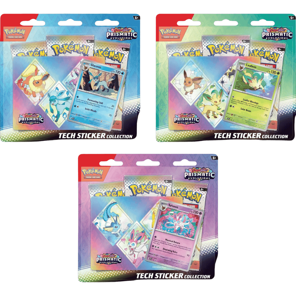 Pokemon TCG: Scarlet & Violet Prismatic Evolutions- Tech Sticker Collection (Envio al Azar)