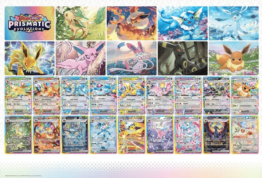 Pokemon TCG: Scarlet & Violet Prismatic Evolutions- Poster Collection