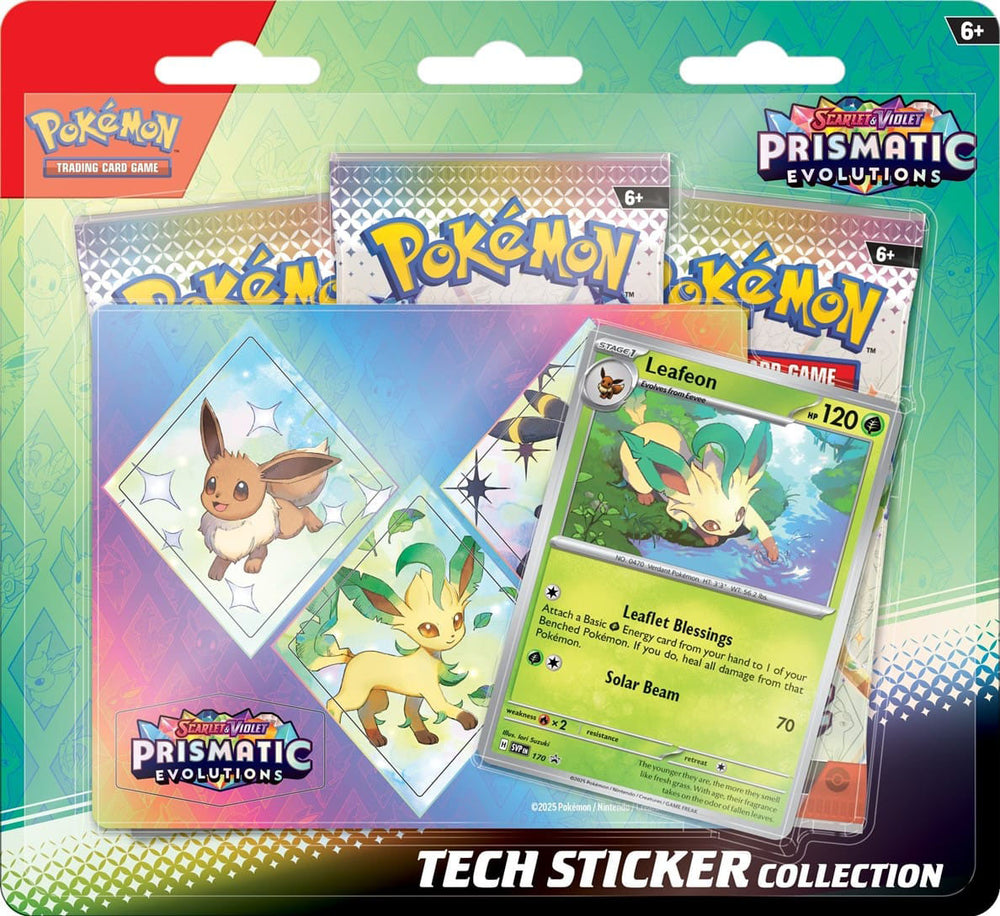 Pokemon TCG: Scarlet & Violet Prismatic Evolutions- Tech Sticker Collection (Envio al Azar)