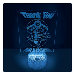 Lámpara Led Thank You Ash Base Agrietada