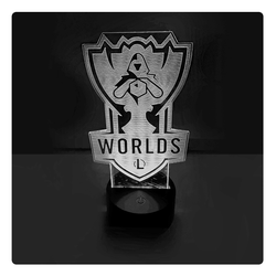 Lámpara Led Worlds LOL Championship Base Negra