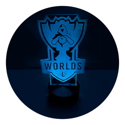 Lámpara Led Worlds LOL Championship Base Negra