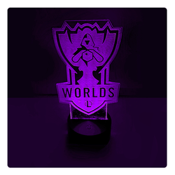 Lámpara Led Worlds LOL Championship Base Negra