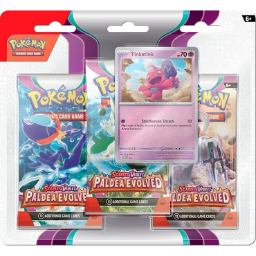 Scarlet & Violet: Paldea Evolved - 3-Pack Blisters (Tinkatink)