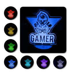 Lámpara de Mesa Gamer Videojuegos Base con Aplicación