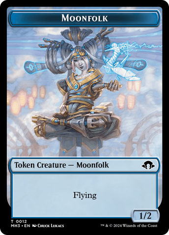 Phyrexian Germ // Moonfolk Double-Sided Token [Modern Horizons 3 Tokens]