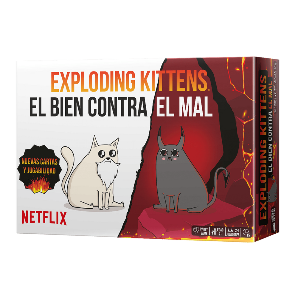 Juego De Mesa Exploding Kittens El Bien Vs El Mal - Asmodee