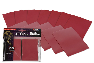 Protectores BCW Deck Guards Red Elite Tamaño Standard