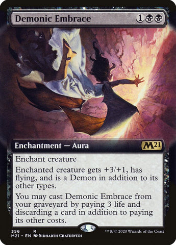 Demonic Embrace (Extended Art) [Core Set 2021]