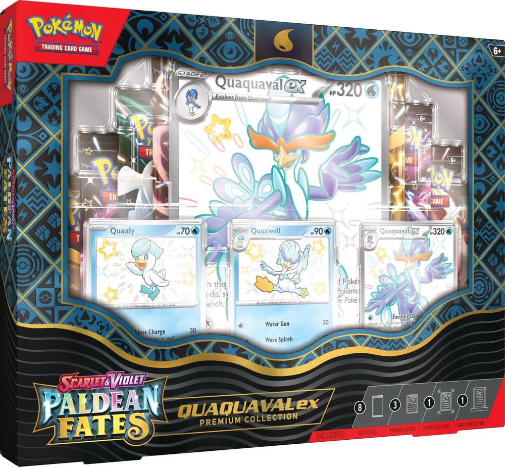 Pokemon TCG - Scarlet & Violet: Paldean Fates - Premium Collection (Quaquaval ex)