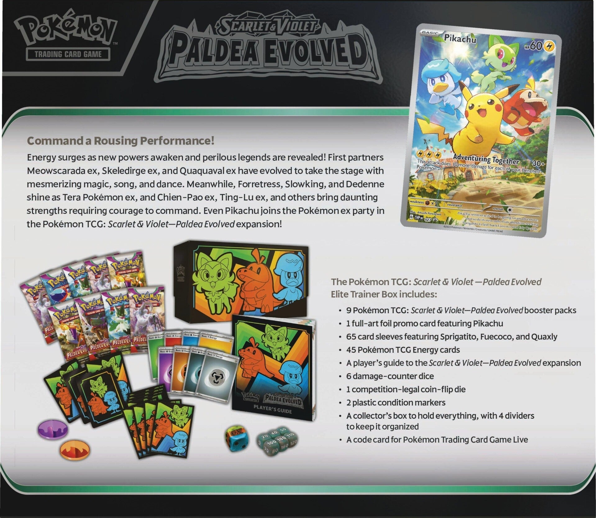 Pokemon TCG: Scarlet & Violet - Paldea Evolved Elite Trainer Box